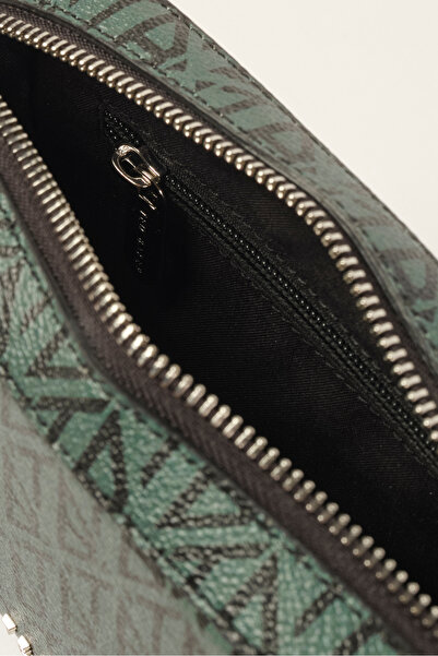 Ted Baker Dark green oblique monogram camera crossbody bag 240407 -2