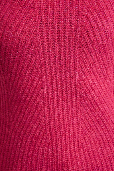 Edit by Trendyol Pulover tricotat cu guler cu textura moale fucsia TEDAW25KZ00040