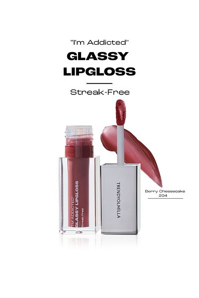 Trendyolmilla Beauty Extra glänzender Lipgloss ohne Fülllinien Berry Cheesecake-204 TKZAW25DP00000