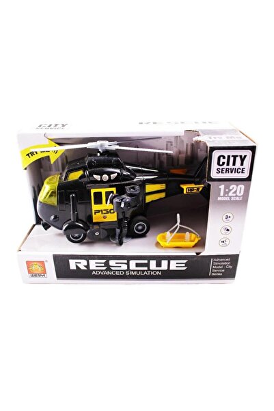 osman kızılkaya KZL 1:20 Sesli ve Işıklı Kurtarma Helikopterleri 89264 Siyah