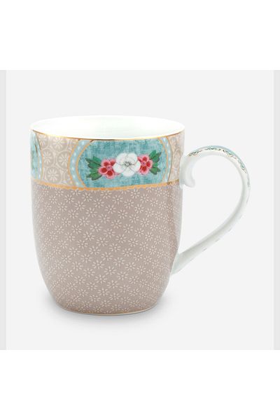 Pip Studio Blushing Birds Khaki Porcelain Mug 145 ml