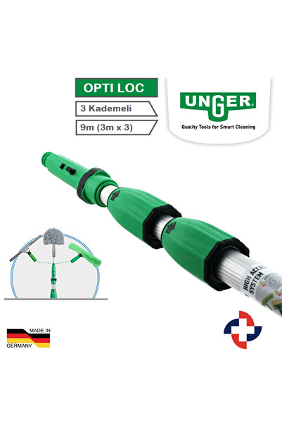 unger Teleskop Sırık / Sopa 3 Parçalı Max. 9 M. Açılır