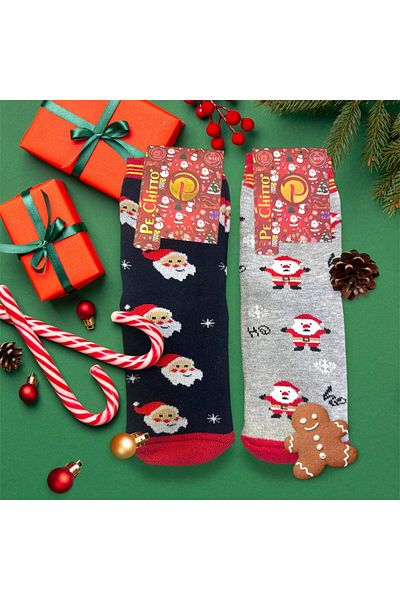 idsshop Новогодишен комплект зимни детски хавлии и чорапи - 2 части Нов сезон 2025 г.