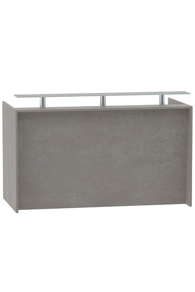 Mahmayi R06 Light Concrete Office Reception Desk - 180cm