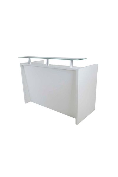 Mahmayi R06 Reception Desk for Office, Hotel- 140cm, White