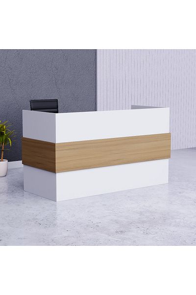 Mahmayi White-Coco Bolo RD-1 Reception Desk 180 cm