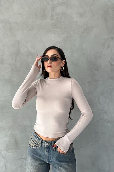 Seda Yalçın Atelier Μπεζ Basic μακρυμάνικο κορμάκι