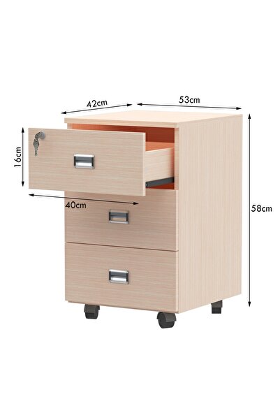 Mahmayi R06 Oak Office Reception Desk - 140cm