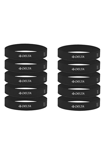 Delta Latex 10 Pcs Full Hard Aerobic Pilates Resistance Exercise Band Squat W...