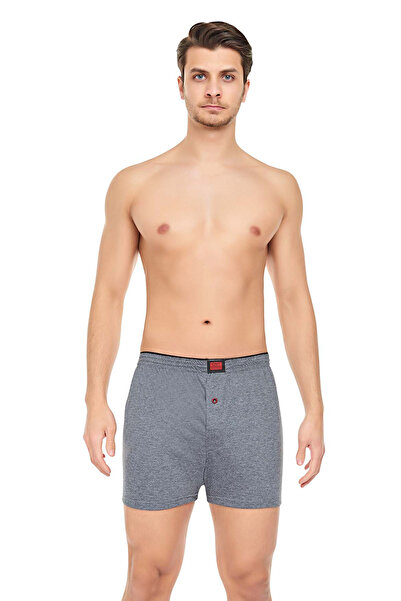 CNT Boxeri pentru bărbați triplu premium, din bumbac pieptănat, cu nasturi