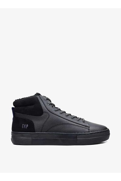 GAP Men's Logo Detail Sneakers with Lace-Up Closure - Portland Cup Mid M