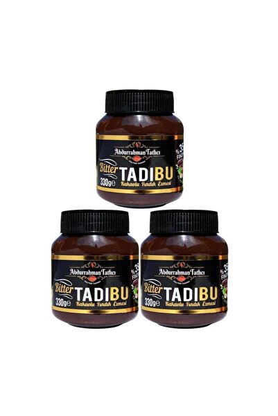 Abdurrahman Tatlıcı Tadıbu Bitter Kakaolu Fındık Ezmesi 3 x 330 Gr