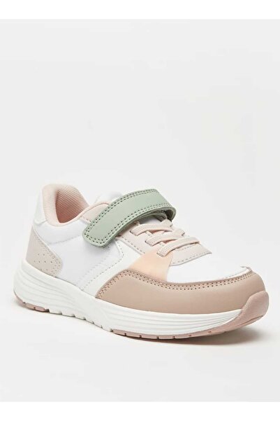 Juniors حذاء رياضي بألوان متباينة مزود بخطاف وحلقة للإغلاق