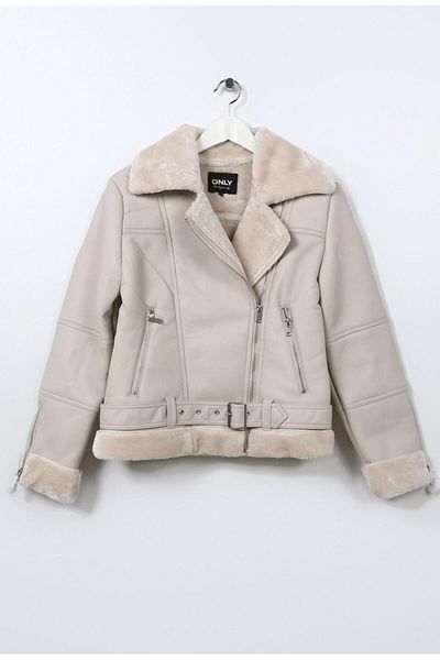 ONLY 15260002-22K Onlagnete Faux Leather Biker Jacket Otw Women's Piu Jacket