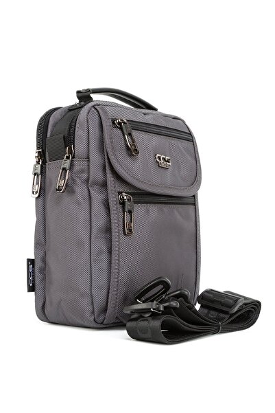 Necati Çanta Сіра водонепроникна сумка з декількома відділеннями для рук і плечей