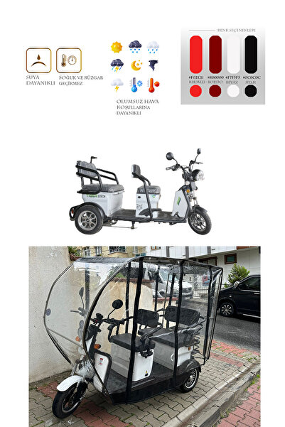 motor tente market mtm Japon Tiger 3 - Üç Tekerli Araç Brandası- Siyah