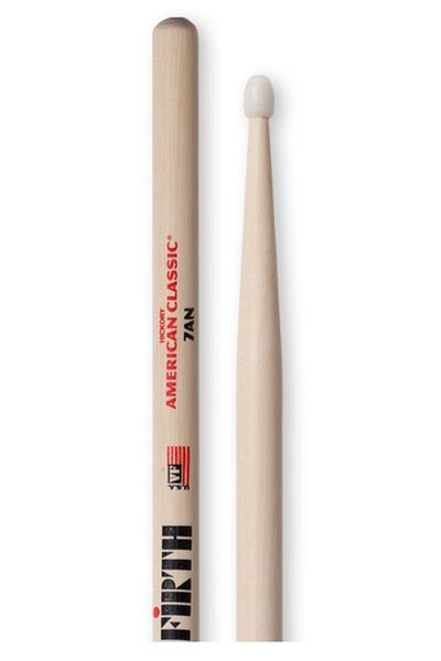Vicfirth-4c Vicfırth V7An Drumstick (Pair) 7A Nylon, Hıckory, 0.540"X15 1/2", Me Drumstick (Pair) 7A Nylon