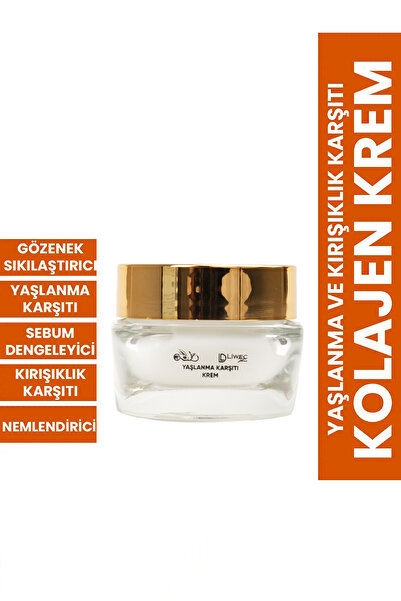 LIWECDERMA Anti‑aging Krem 50 ml – Yaşlanma Karşıtı, Kolajen & Hyaluronik Asit