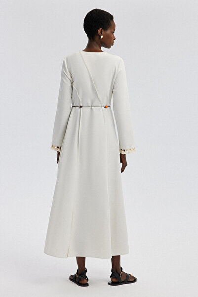 Touché Privé Sukienka lniana – prążkowana