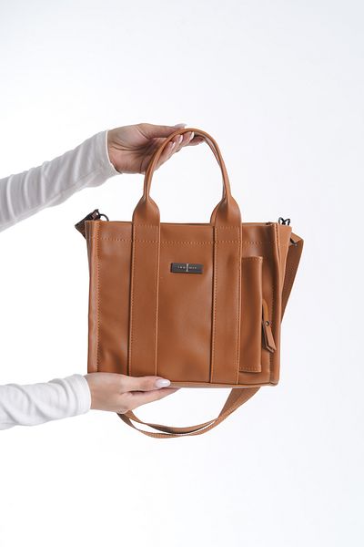 Ineshıt Women's Tote Model Detachable Strap Zippered Multi-Compartment Hand and Shoulder Bag