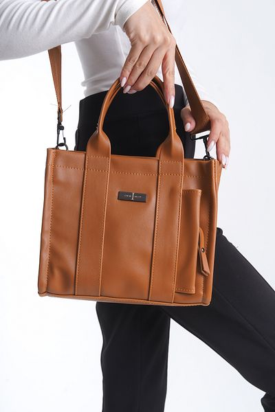 Ineshıt Women's Tote Model Detachable Strap Zippered Multi-Compartment Hand and Shoulder Bag