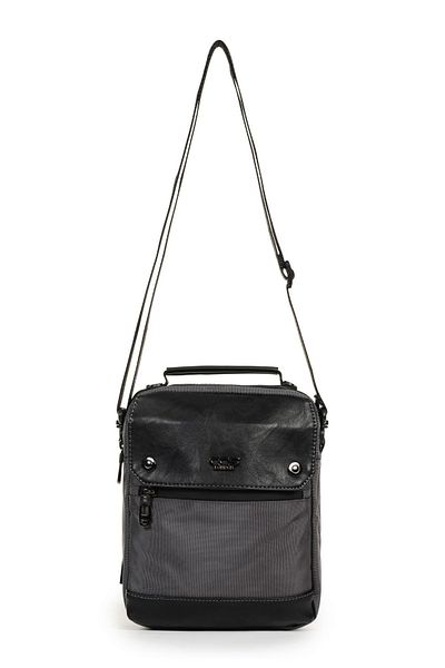 Necati Çanta Gray Shoulder and Handbag - Flap, Multi-Compartment, Shoulder Strap, Small Size