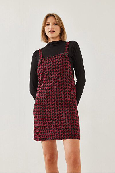 Bianco Lucci Damen-Salopet mit Hahnentrittmuster 60351164