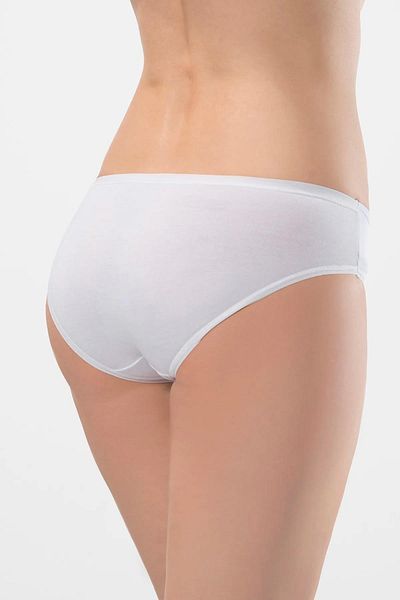TÜREN Chiloți de bikini pentru femei cu talie elastică 95% bumbac, 5% lycra, pachet de 2