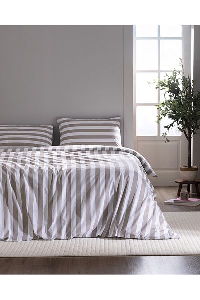 Madame Coco Avignon King Size Beige Ranforce Printed 100% Cotton Bedding Set
