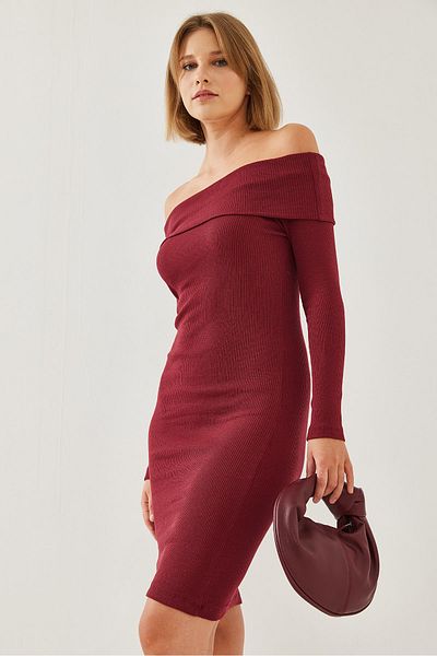 Bianco Lucci Rochie de damă cu guler Madonna cu mânecă lungă 2411 60251860