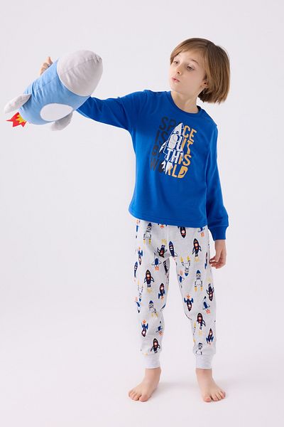 Rolypoly Boy's Tracksuit Set - Single Jersey Woven