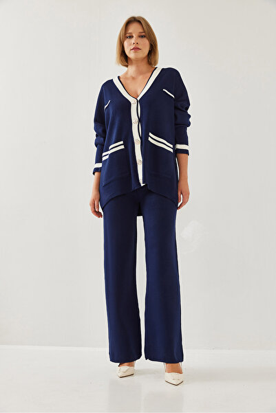 Bianco Lucci Жіночий трикотажний кардиган з трикотажу верх і низ 8062 60351165