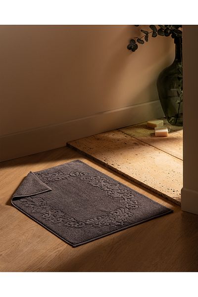Madame Coco Norice 100% Cotton Foot Towel - Anthracite - 50X70 cm