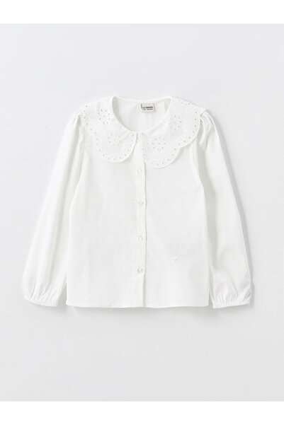 LC Waikiki Magazin AYMİRA - Cămașă pentru fetiță cu guler pentru bebeluși, va...