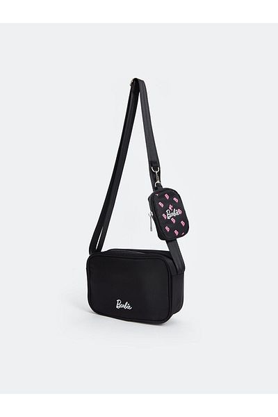 LC Waikiki Lw - Geanta de umar si portofel pentru fete brodate Barbie