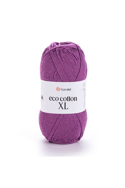 Yarnart Eco Cotton Xl - Νήμα Πλεκτομηχανής Χεριών Μωβ-772