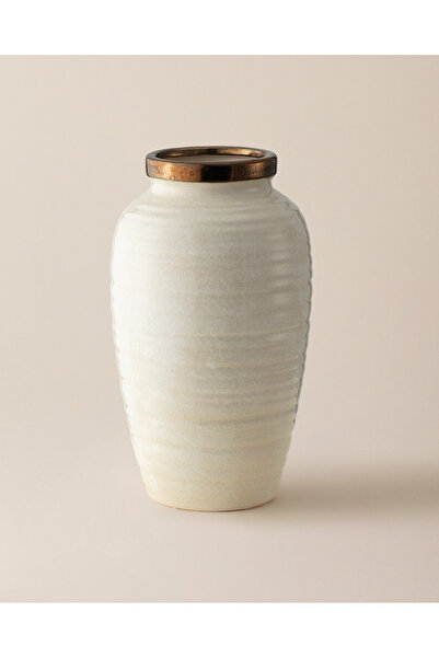 Madame Coco Lily Vase White Patterned Vase