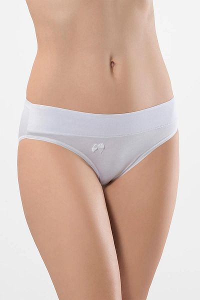 TÜREN Chiloți de bikini pentru femei cu talie elastică 95% bumbac, 5% lycra, pachet de 2