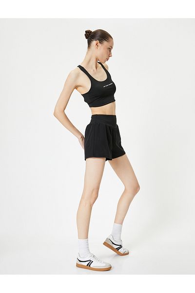 Koton High Waist Extra Mini Sports Shorts - with Parachute Leggings