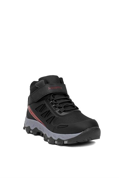 Kinetix 101741390   Cizme de exterior pentru băiat Supla Hi F 4PR Filet 4W Negru - Roșu