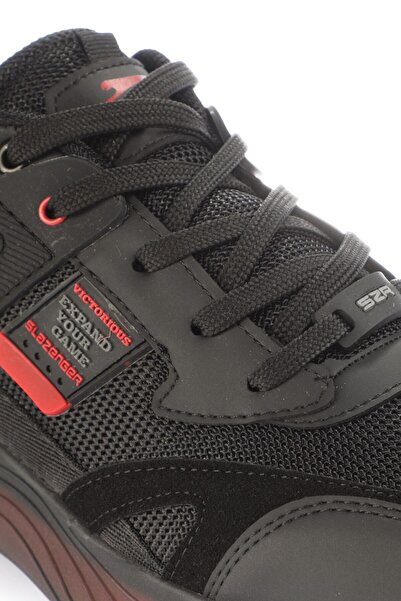 Slazenger Zend Black Red Men's Sneakers Casual Sneakers