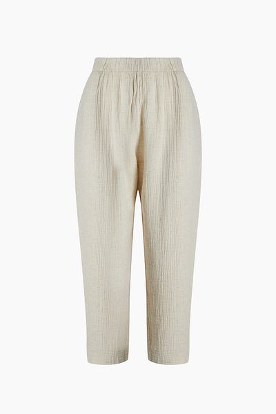 İKİKIZ Crinkle Linen Slouchy Trousers