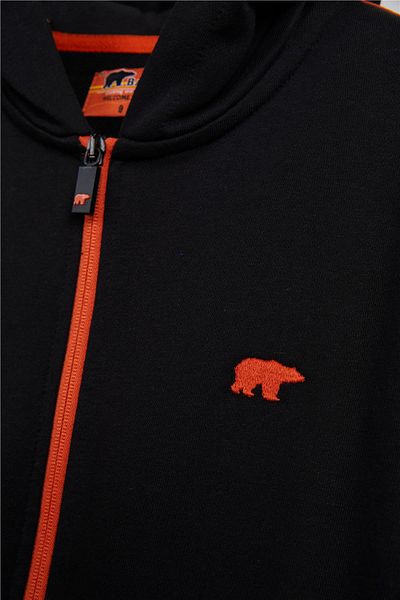 Bad Bear Darrel Full Zip Black Sweatshirt - Jr 24.06.12.003
