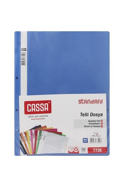 Cassa A4 Blue Ring Binder 10 Pieces