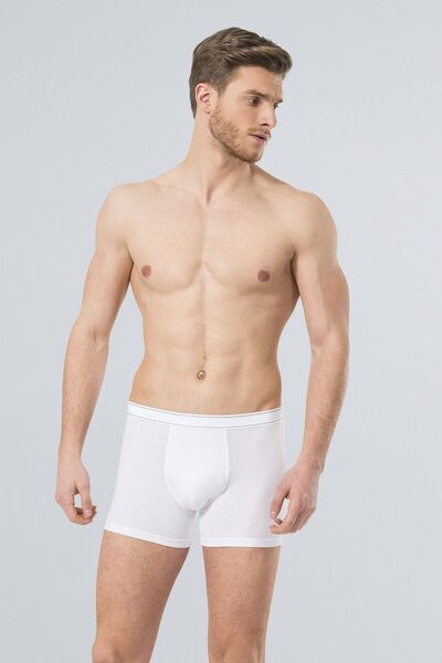 TÜREN 174 Boxeri albi din Lycra pentru bărbați