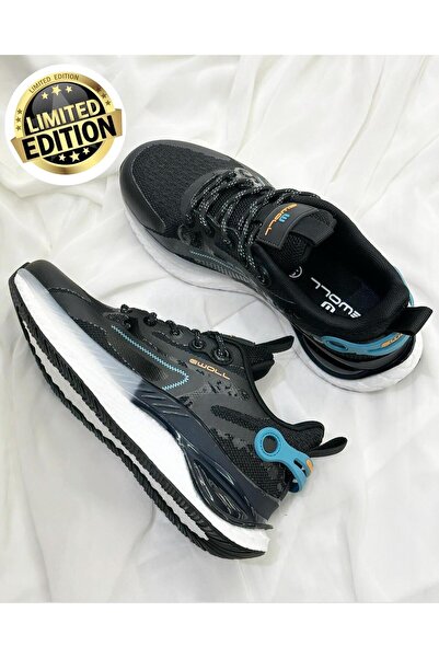 Zuum حذاء رياضي نسائي كاجوال بنعل إسفنجي من Vınson Relax System - أسود