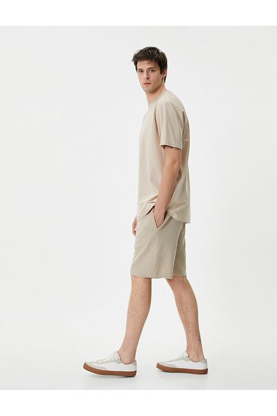 Koton Bermudashorts mit Schnürung in der Taille und Taschendetail