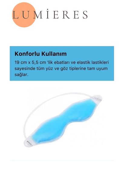 Lumieres Special Series Cold Hot Application Anti-Light Eye Therapy Relaxation Gel Sleeping Band 1 Piece