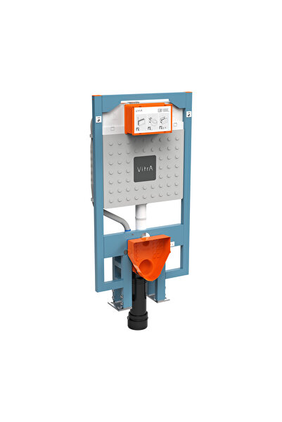 VitrA V8 768-4800-01 Gömme Rezervuar, Asma Klozetler Için, Yere Montaj, 3/6 L