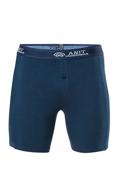 Anıt Ανδρικά μπόξερ 1114 Navy Blue 3 Pieces Lycra Long Cotton